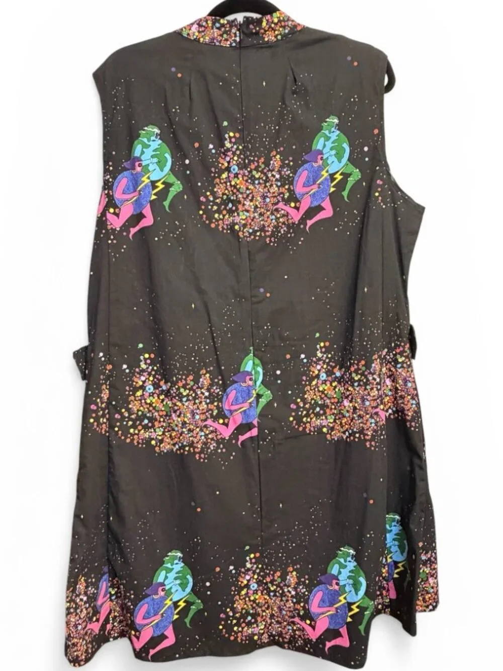 Nooworks Cosmic Ladies Airliner Dress Colorful Space A-Line Size 2X - Picture 6 of 6